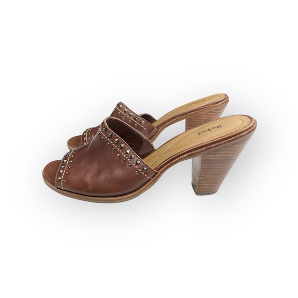 Reba by Reba McEntire ❁ Jasper Leather Open Toe Studded Sandals ❁ Brown ❁ 8.5M ❁ - Picture 5 of 16